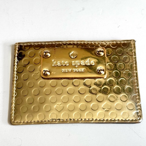 kate spade Accessories - Kate Spade Gold Card Case